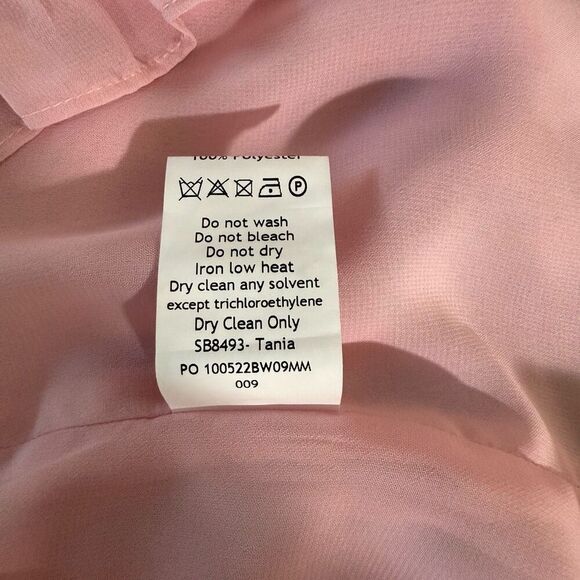 NWOT House of CB Tania Pink Quartz Ruffle Mini Dress Size Small - Picture 11 of 11